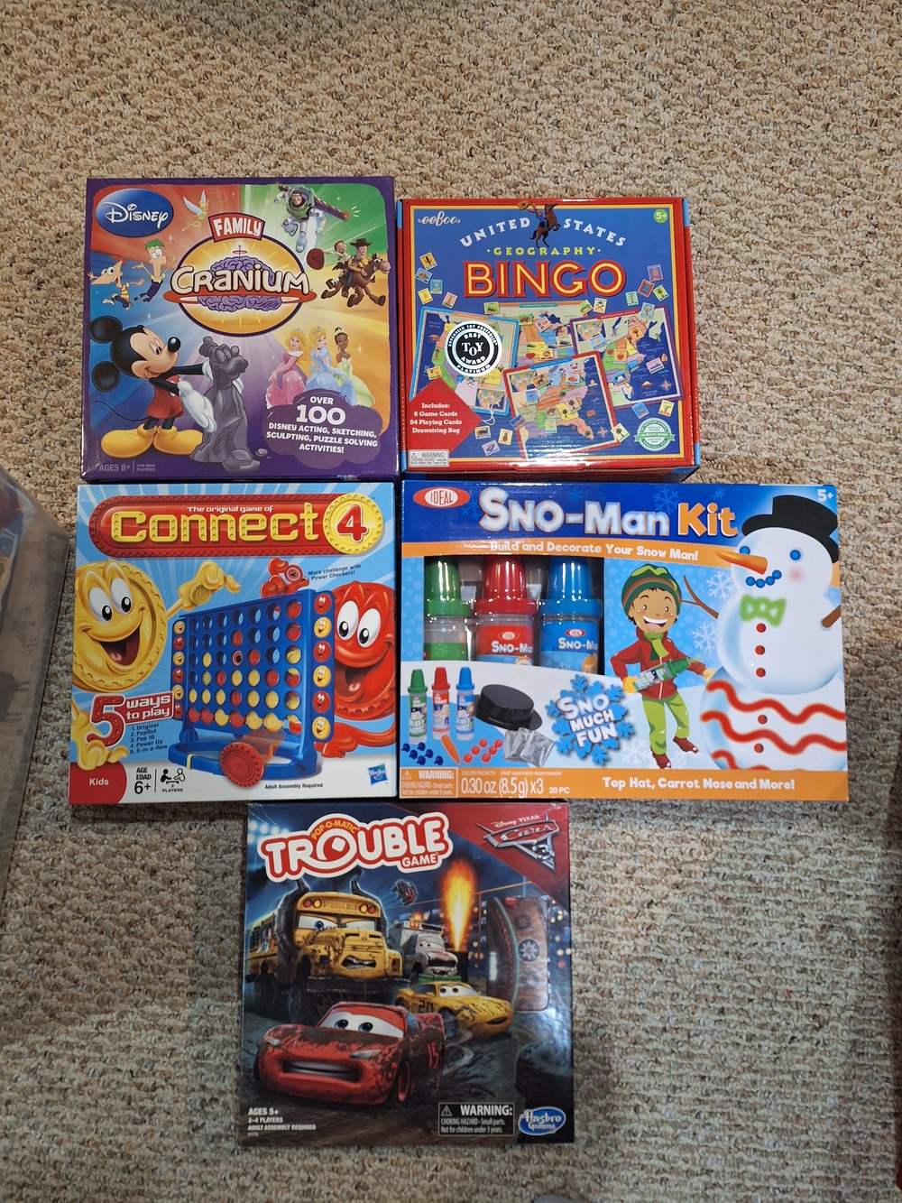 Kids Games And Snowman Making Kit